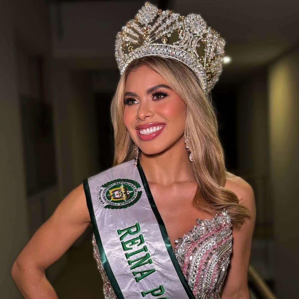 Linda Sibrián es coronada Reina de la Policía Nacional de Colombia