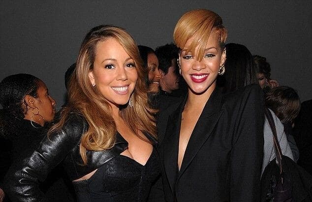 Rihanna asiste a concierto navideño de Mariah Carey y sucede un momento icónico