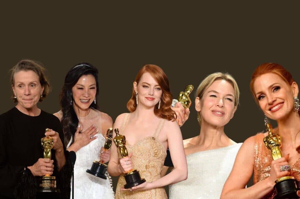 Actrices ganadoras del Oscar a Mejor Actriz en la última década de 2015-2025
