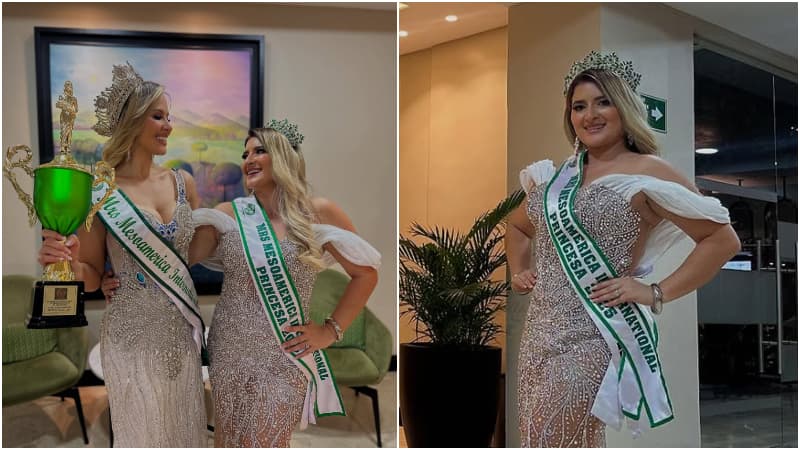 Yuri Castaneda logró el título de Princesa en Mesoamérica International