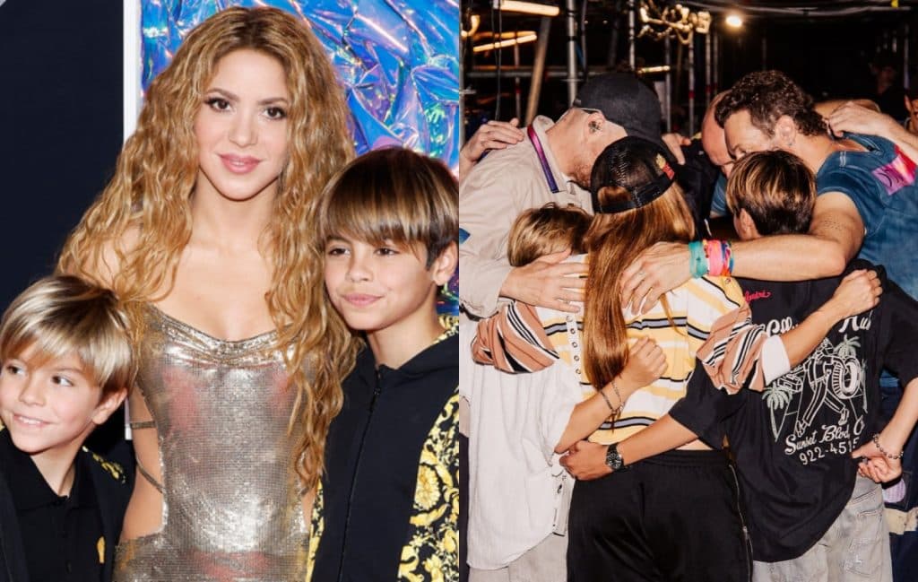 Hijos de Shakira conocen a los integrantes de Coldplay y enternecen las redes