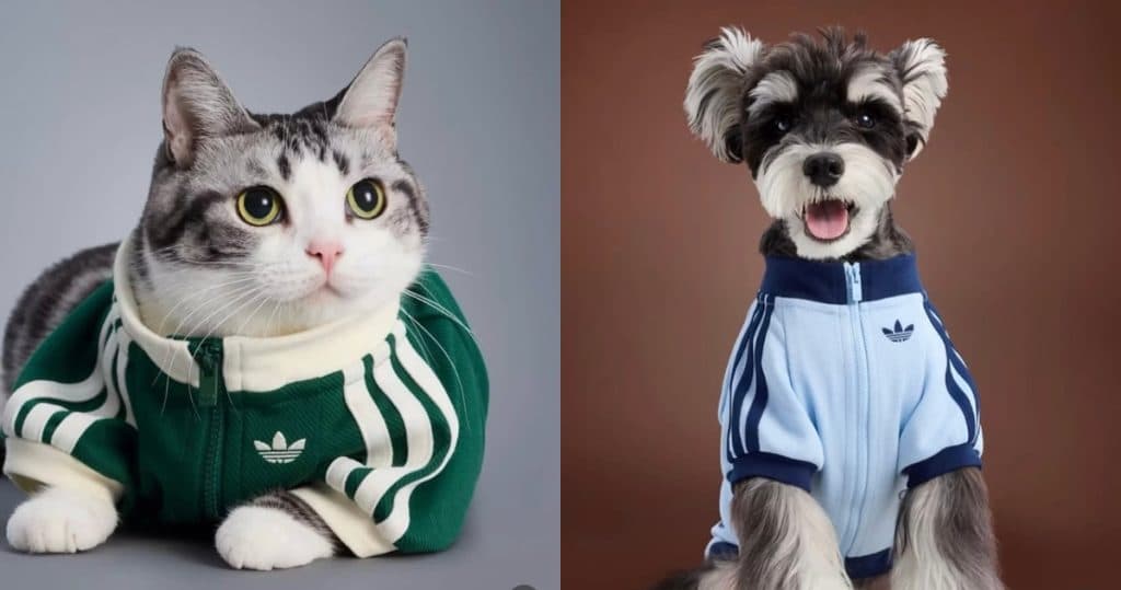 Adidas lanza colección de ropa y accesorios para perros y gatos