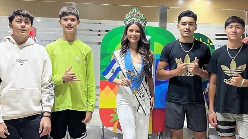 Así recibieron en Filipinas a la salvadoreña que competirá en Miss Earth 2025