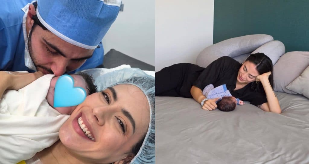 Influencers Paola Cea y Jesús Saudi dan la bienvenida a su primer bebé