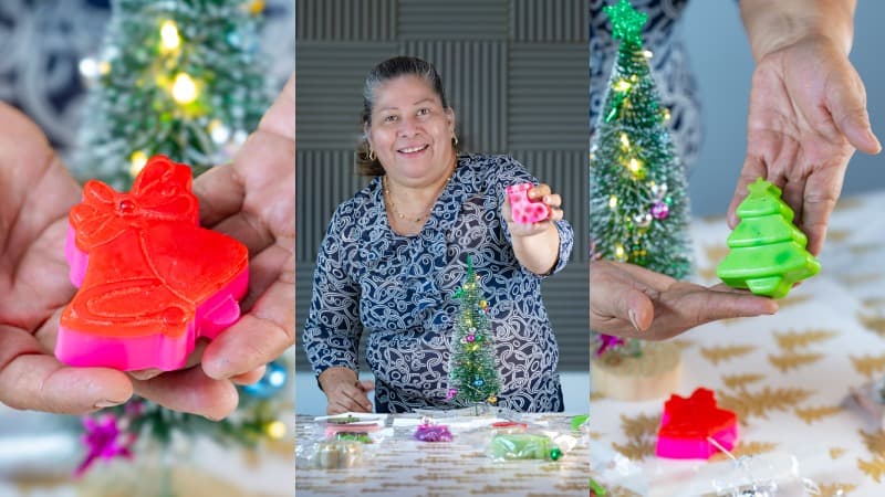 Conoce a Zoila Hernández, la salvadoreña que elabora jabones inspirados en Navidad