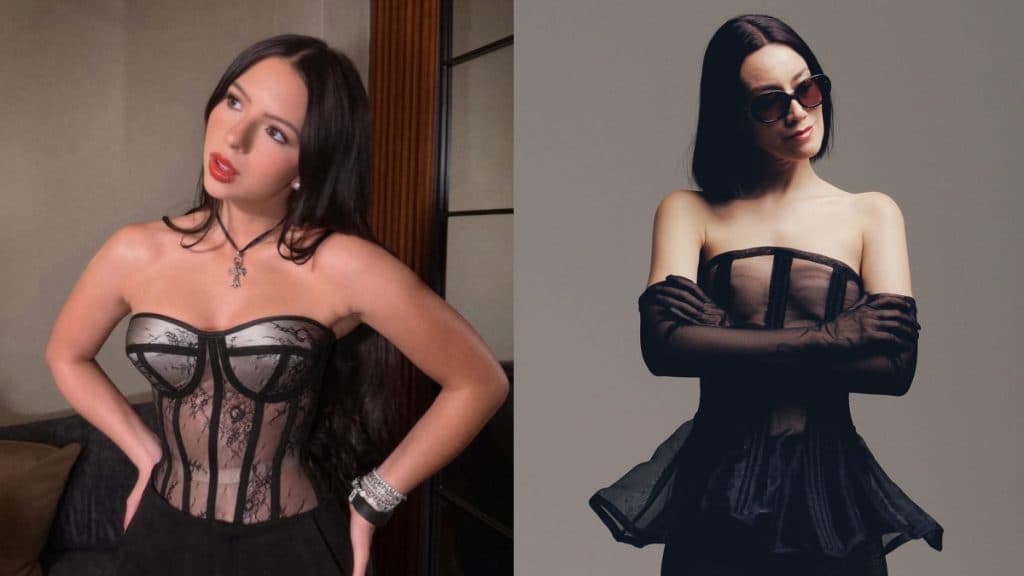 Ángela Aguilar desata polémica al copiar look de la ex violinista de Nodal