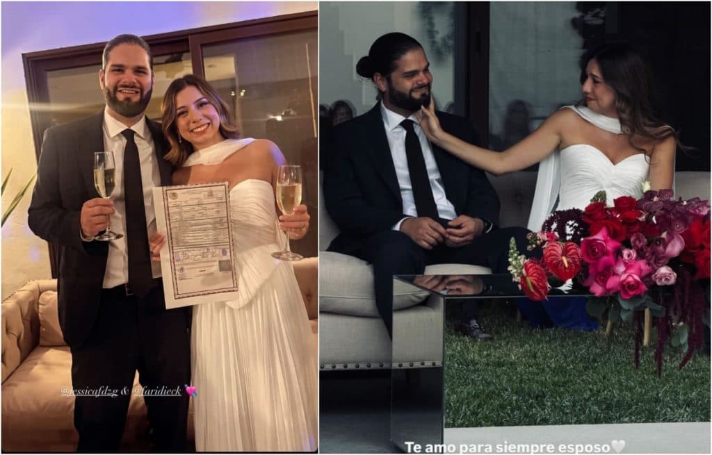 Farid Dieck y Jessica Fernández contraen matrimonio pese a criticas en redes sociales