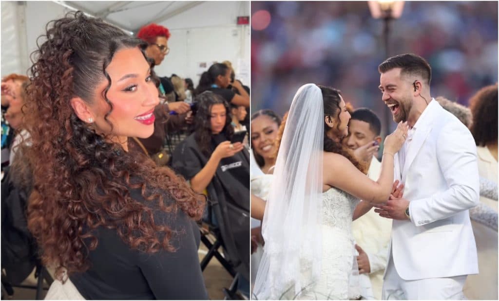¡Novia que salió en medio tiempo del Super Bowl de Bad Bunny es salvadoreña!