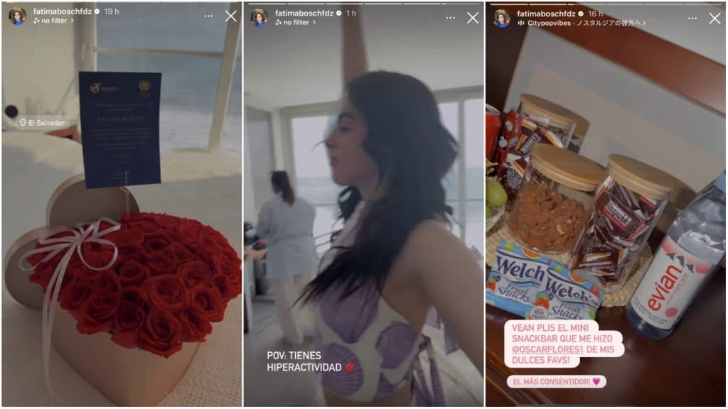 Así disfruta su primer día de estadía en El Salvador Fátima Bosch: playa, dulces y alegría
