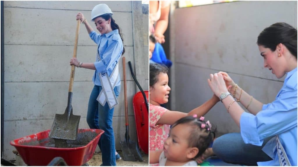 Fátima Bosch participa en inauguración de proyecto social en El Salvador