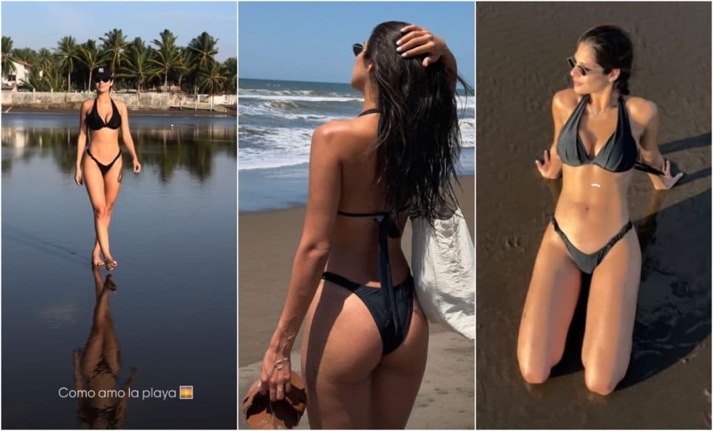 Sheynnis Palacios disfruta de las playas salvadoreñas