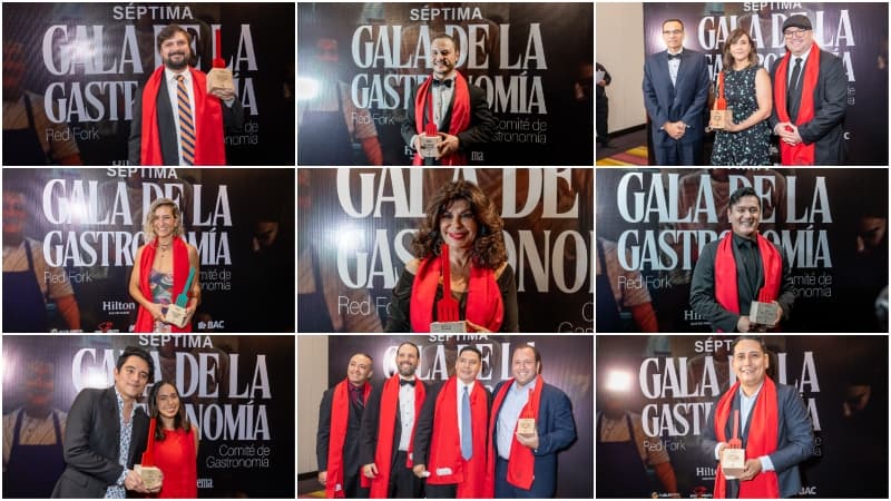 Así celebraron su triunfo los 14 ganadores de la Gala de la Gastronomía en El Salvador