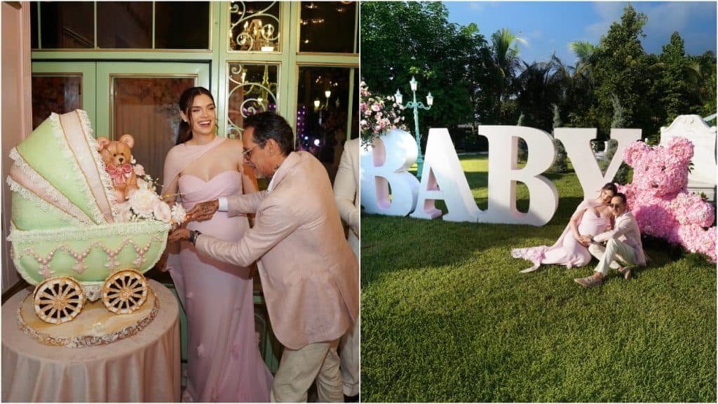 Nadia Ferreira y Marc Anthony celebran a lo grande baby shower de su bebé