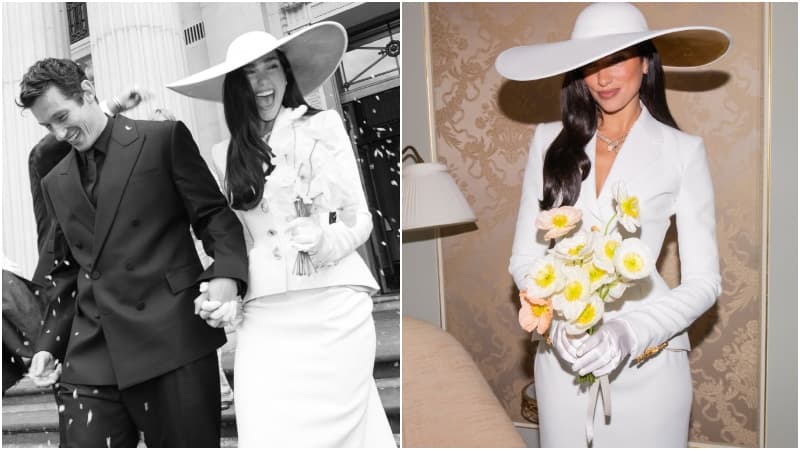 Dua Lipa y Callum Turner enternecen las redes con inéditas fotografías de su boda