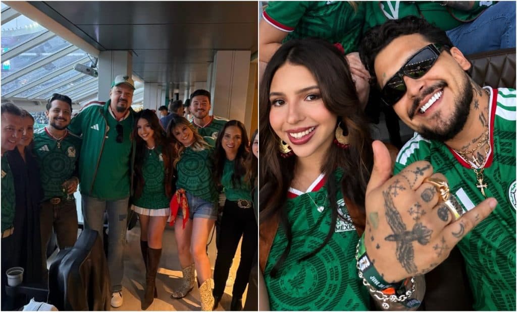 Dinastía Aguilar y Nodal se unen a la fiebre del Mundial y celebran victoria de México