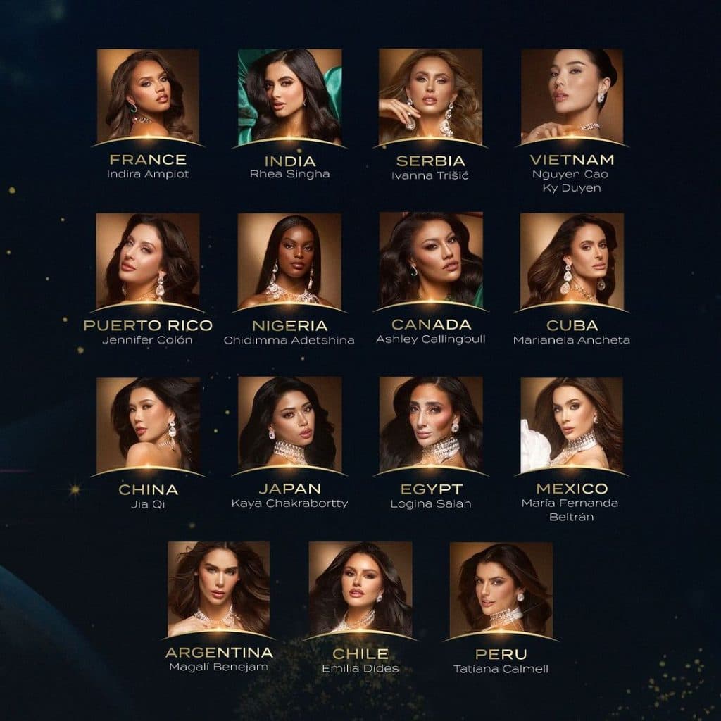 EN VIVO Miss Universo 2024: Se conocen las 30 semifinalistas, 11 de ellas son latinas