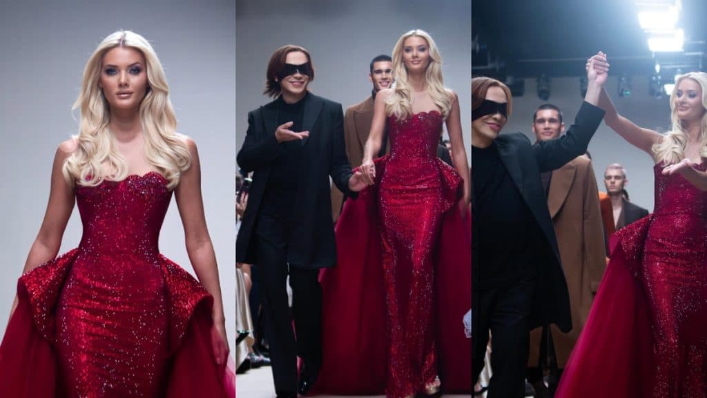 Miss Universo, Victoria Kjaer deslumbra en el Dubai Fashion Week
