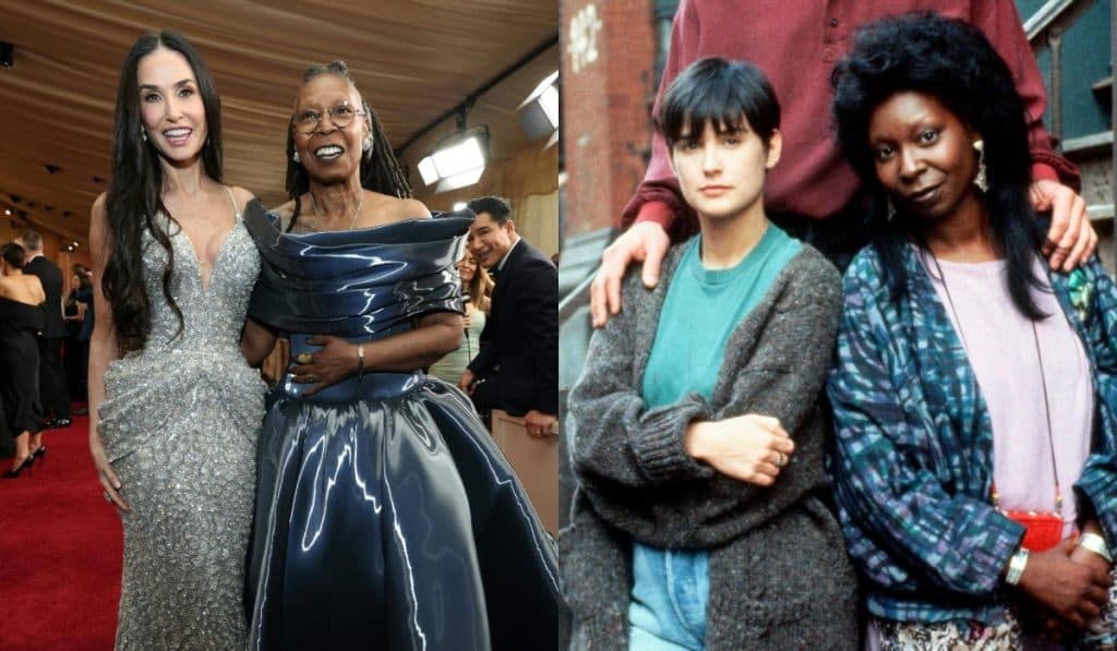 Demi Moore y Whoopi Goldberg se reencuentran en los Óscar