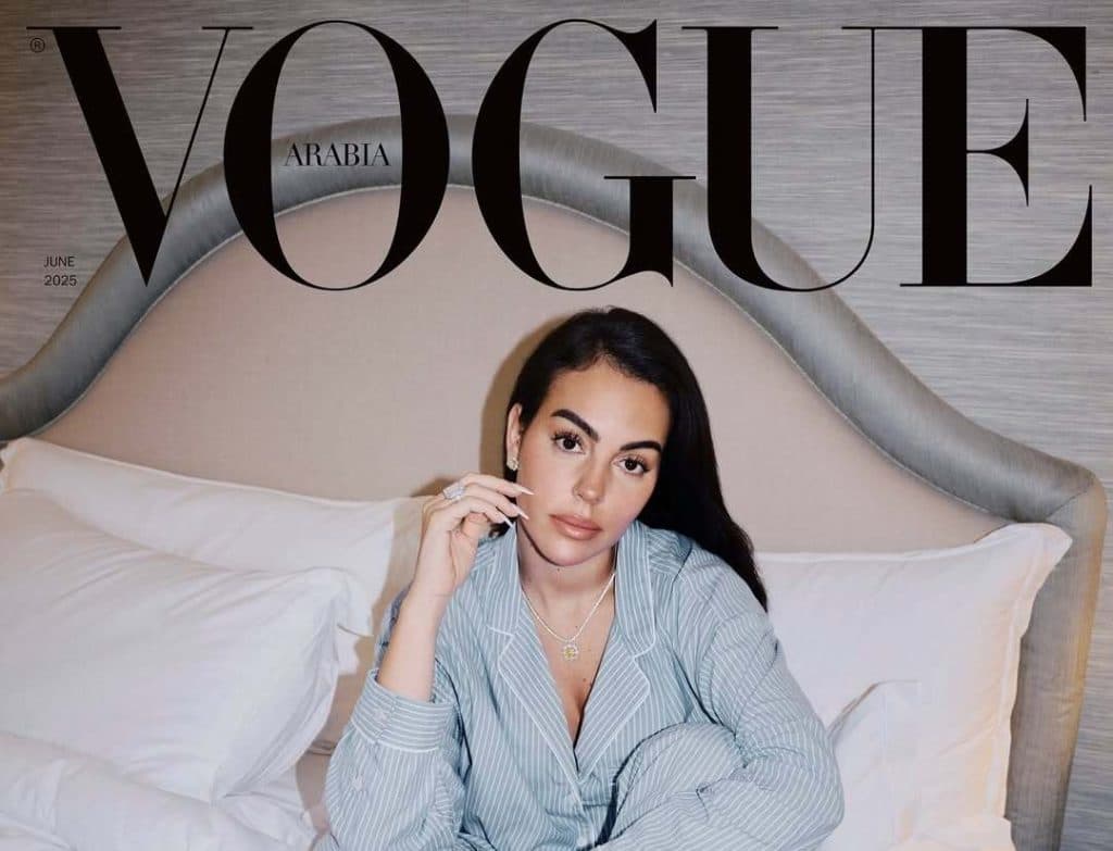 Georgina Rodríguez brilla en la portada de Vogue Arabia entrevistada por Cristiano Ronaldo