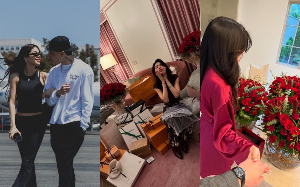 De esta manera celebró Peso Pluma el cumpleaños de su novia Kenia Os