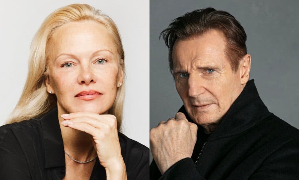 Pamela Anderson y Liam Neeson: el romance que nadie vio venir en Hollywood