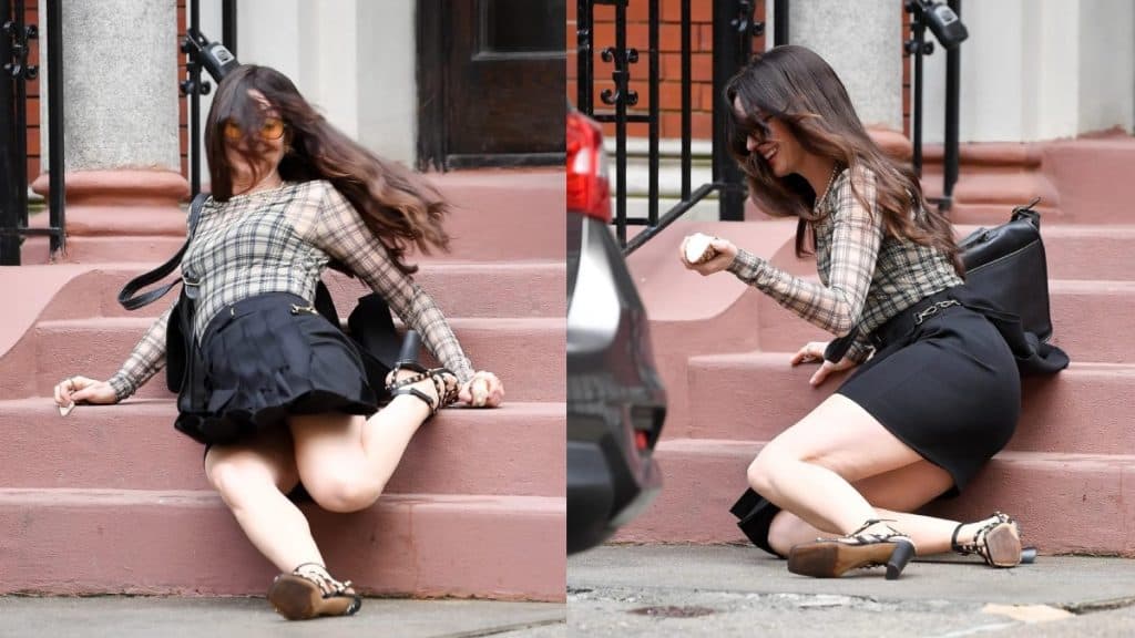 Anne Hathaway sufre aparatosa caída en rodaje de «El Diablo Viste a la Moda 2» ¿Se lesionó?