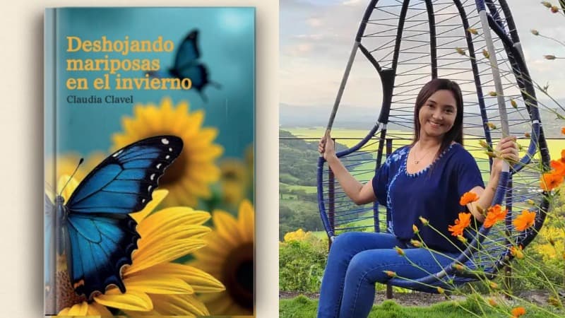 Escritora salvadoreña Claudia Clavel lanzará el libro «Deshojando mariposas en el invierno»