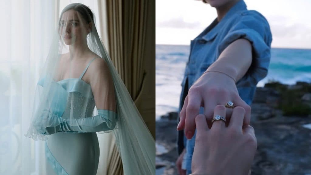 Chloë Grace Moretz se casa con Kate Harrison en una boda inesperada y con vestido azul