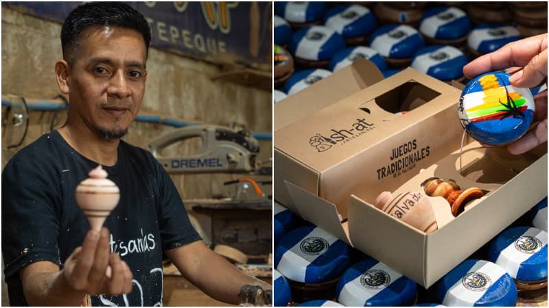 Julio Juárez, el artesano que mantiene viva la tradición de elaborar yoyos, capiruchos y trompos