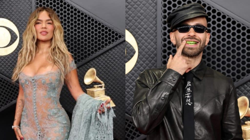 Karol G y Feid se ignoraron en los Grammy: ni una mirada, ni un saludo