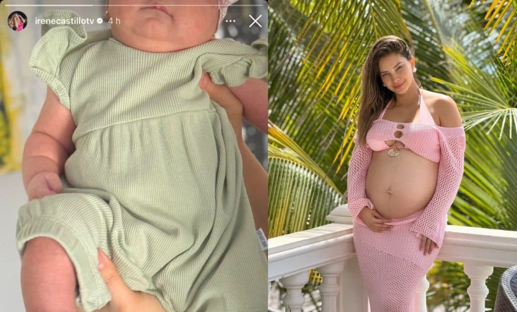 Irene Castillo sorprende al mostrar lo grande y hermosa que está su bebé de un mes