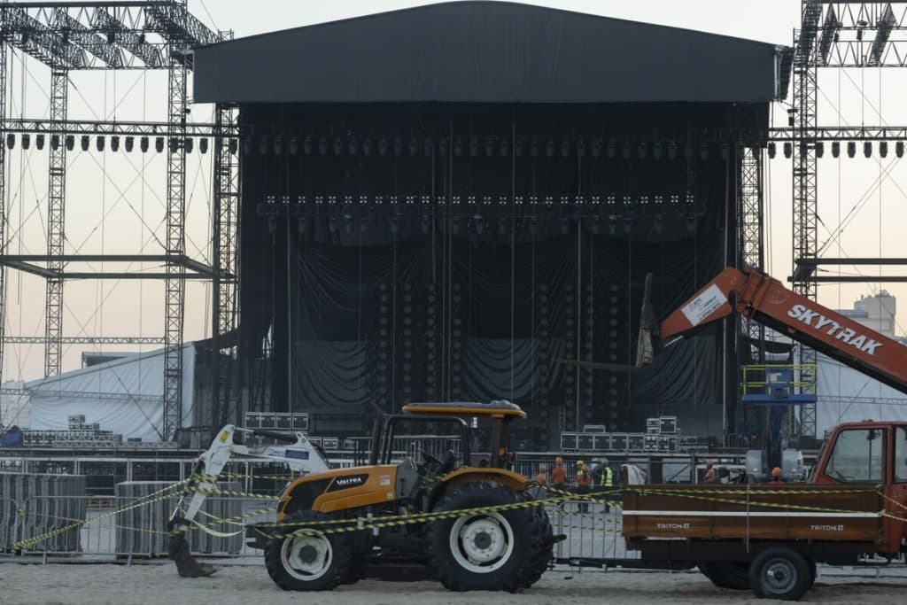 Muere un trabajador en accidente durante montaje de show de Shakira en Río de Janeiro
