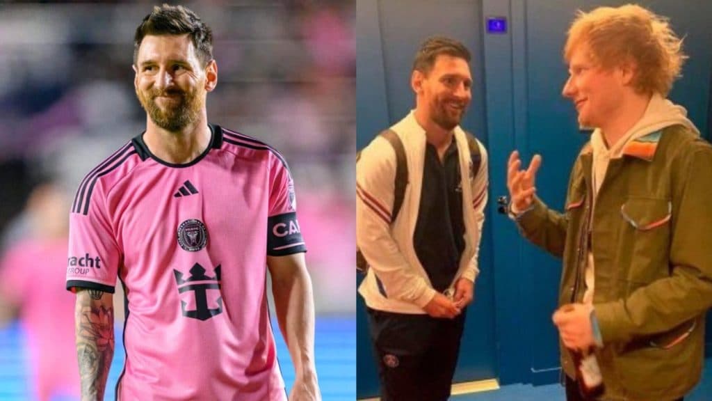 El divertido encuentro entre Messi y Ed Sheeran: el cantante no sabía que el futbolista no habla inglés
