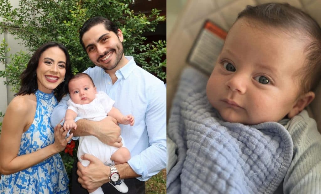Influencers Paola Cea y Jesús Saudi presentan a su bebé en redes sociales