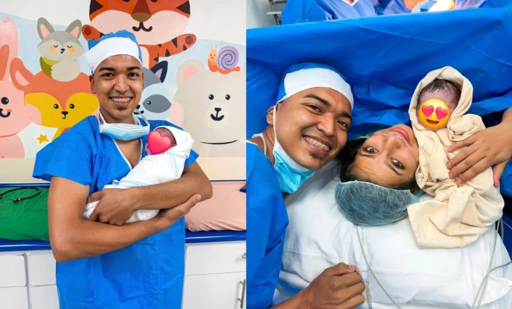 Nace el bebé de Alfredo Larín y Yudith Vargas: así celebraron su llegada