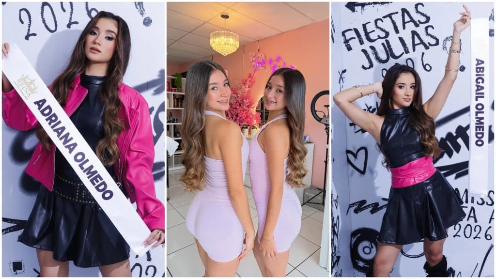 Creadoras de contenido «Amy Twins» compiten por la corona de Reina de las Fiestas Julias