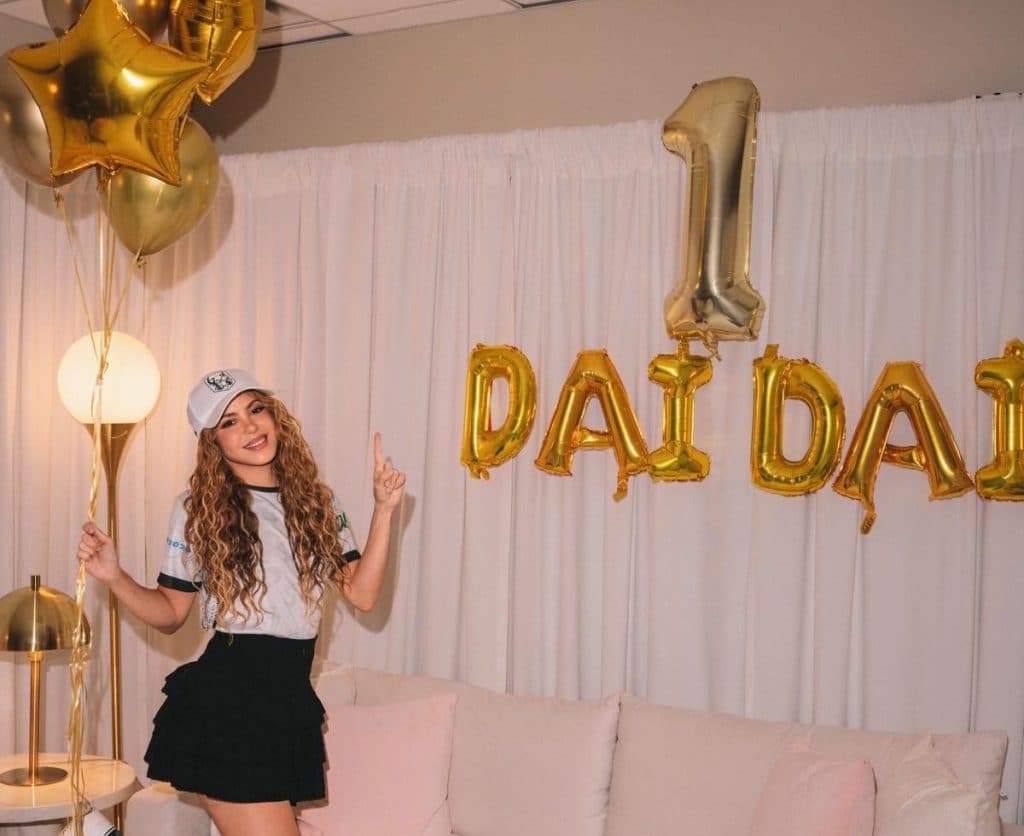 Shakira celebra que «Dai Dai» llega a primer lugar en lista global de Spotify