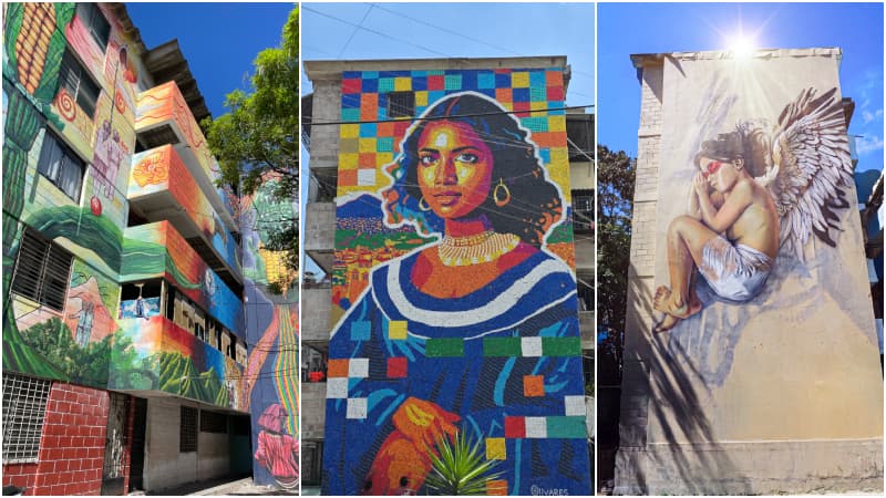 La Zacamil se convierte en un museo al aire libre con murales gigantes en sus edificios