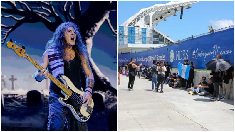 Así es el ambiente previo al concierto de Iron Maiden en el estadio Jorge «El Mágico» González
