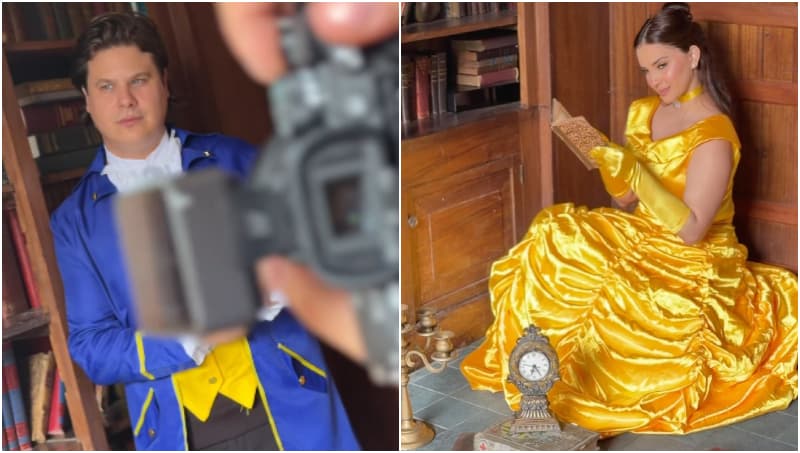 Irene Castillo y Pepe Barahona se convierten en «La Bella y la Bestia» para Halloween