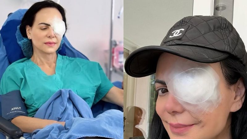 Maribel Guardia postrada en cama de hospital