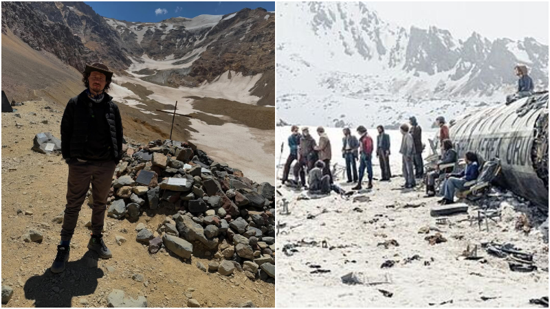 Luisito Comunica visita el lugar de la tragedia de Los Andes