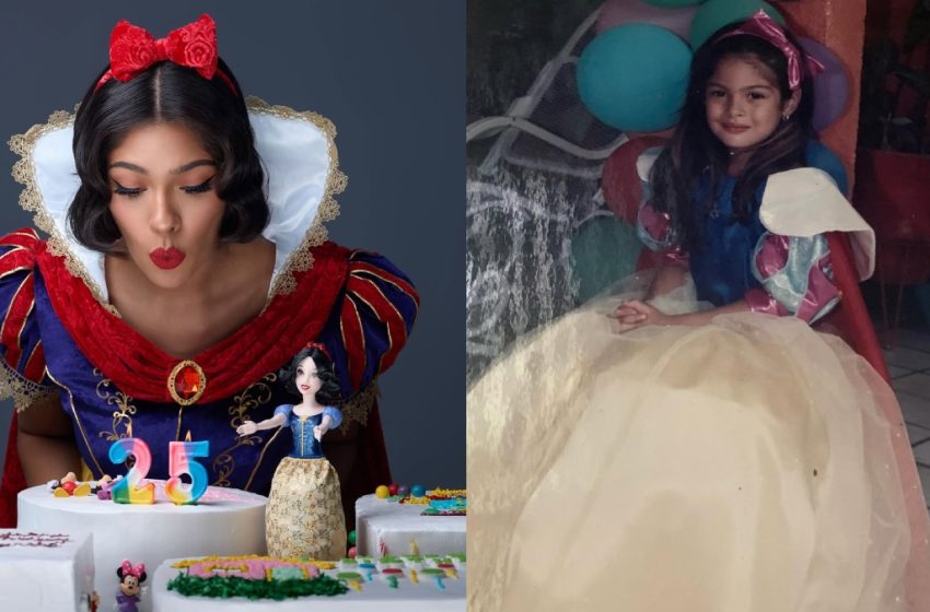  Sheynnis Palacios, Miss Universe 2023, celebra sus 25 años vestida de Blancanieves