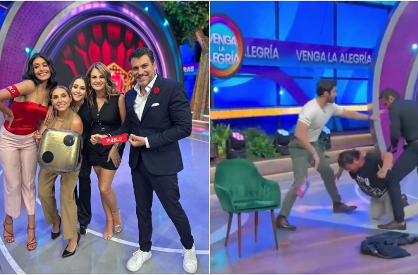  Pelea se sale de control en un programa en vivo en México