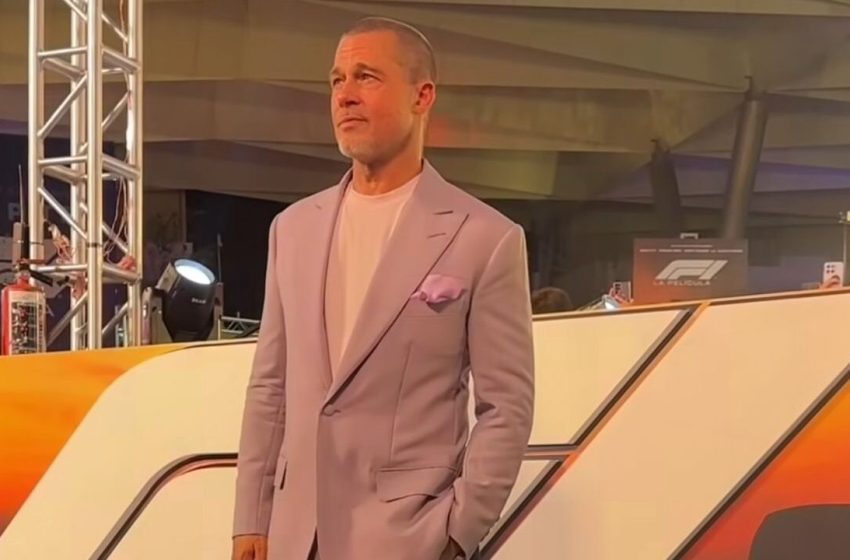  Brad Pitt desata euforia en México por nuevo look durante la presentación de «F1: La película»