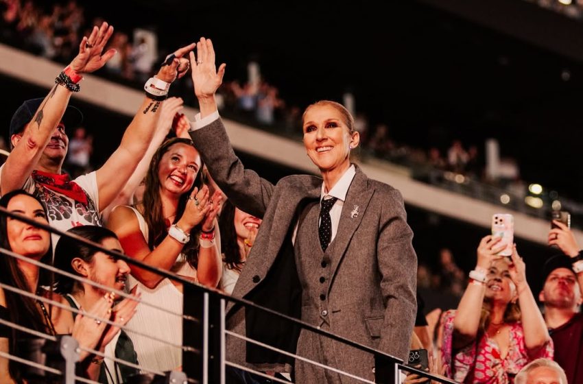  Céline Dion causa sensación con su presencia en show de Coldplay