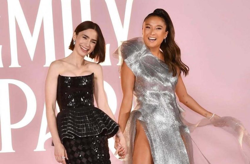  Lily Collins celebra el cumpleaños de su mejor amiga de reparto en «Emily in Paris»