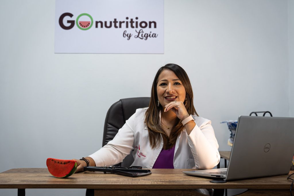 Ligia Blanco de Madriz, nutricionista salvadoreña con más de 9 años en el área. Foto: Guillermo López