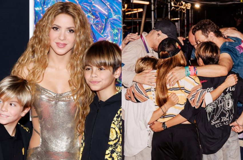  Hijos de Shakira conocen a los integrantes de Coldplay y enternecen las redes