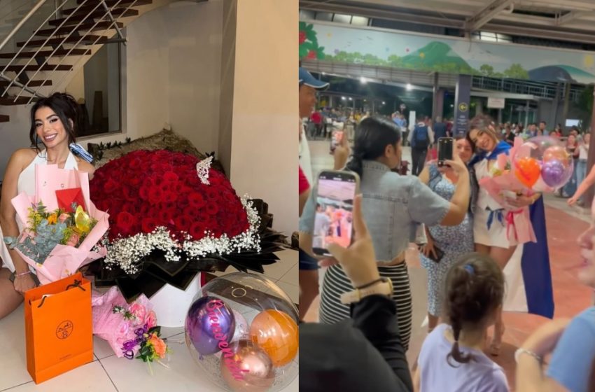 Andrea Aguilar fue recibida con mucho amor por parte de los salvadoreños